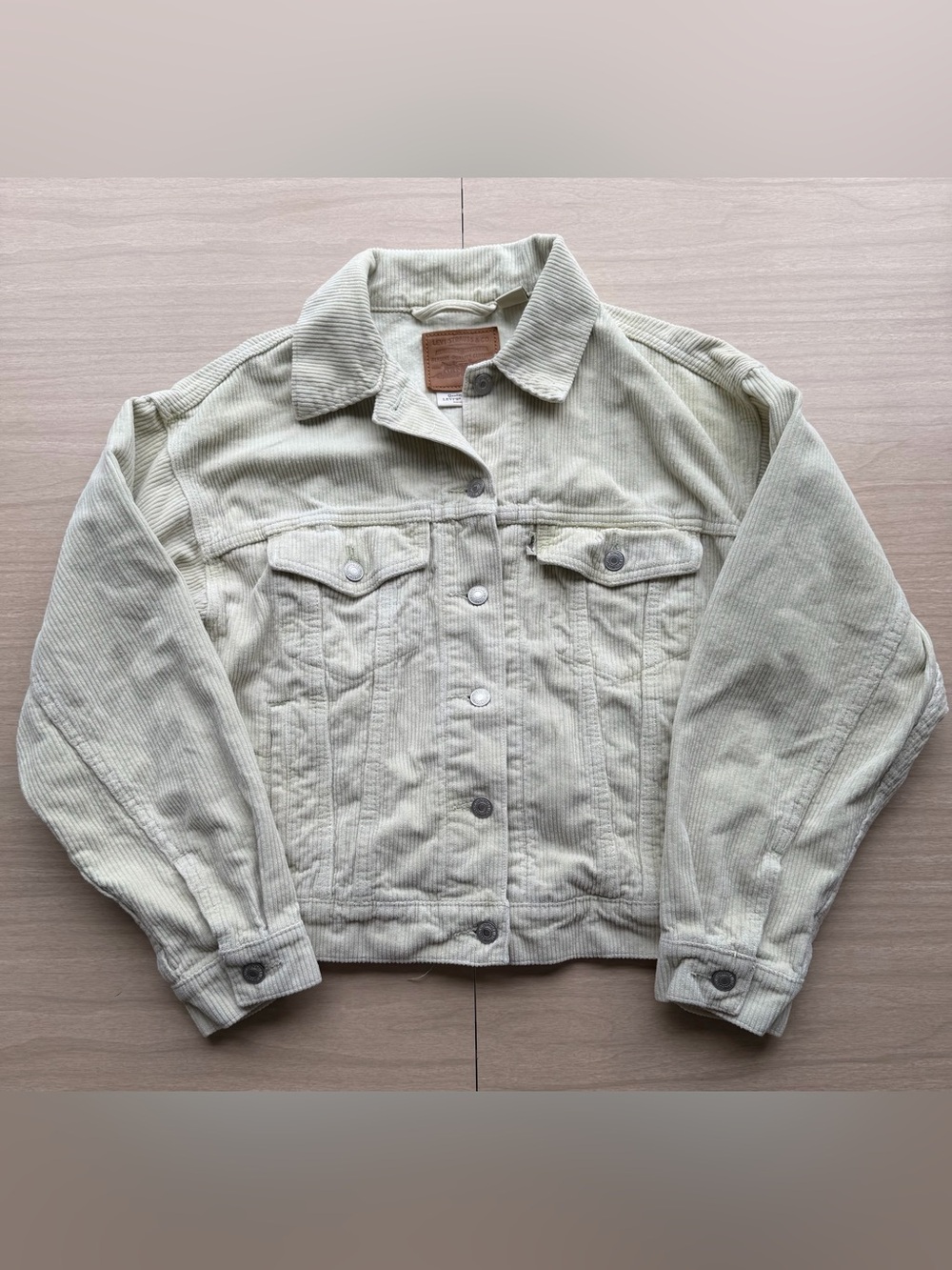 Levi's Premium Women’s Green Corduroy Trucker Jacket XS